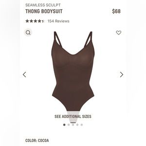 New Skims Sculpting Thong Bodysuit
